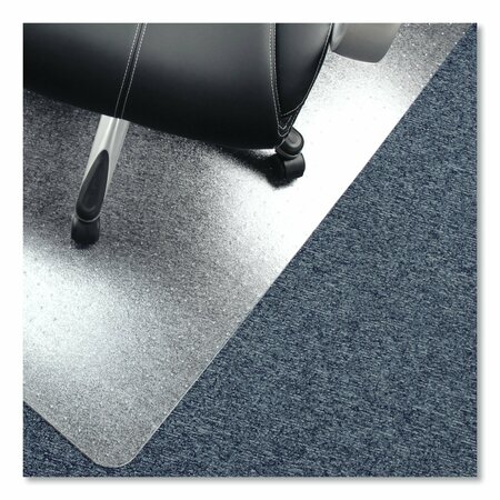 Floortex Chair Mat 45"x53", Rectangular Shape, Clear, for Carpet PF1113425EV